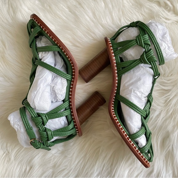 ULLA JOHNSON Tula Knotted High Heel Sandal in Lichen US8 EU38 - Picture 9 of 16